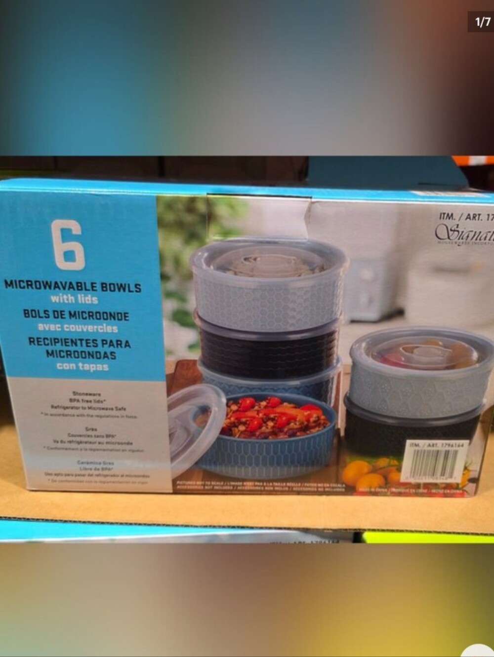 Signature 6-piece Stoneware Bowl Set with Vented Lids